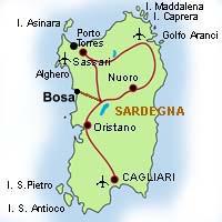 mappa della Sardegna